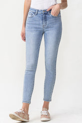 Lovervet High Rise Crop Skinny Jeans - Full Size Range for Modern Women